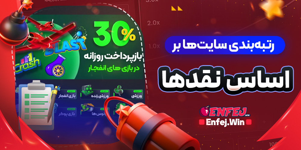 رتبه‌بندی سایت‌ها بر اساس نقدها